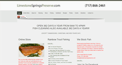 Desktop Screenshot of limestonespringspreserve.com